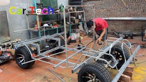 Make your own electric Jeep Wrangler part 5: continue building the chassis | Car Tech