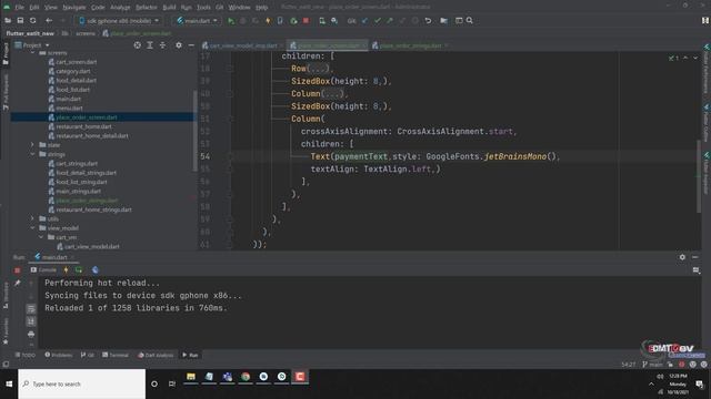 Flutter Tutorial - Order Food App #36 Design Checkout UI