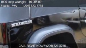 1990 Jeep Wrangler Base 2dr 4WD SUV for sale in Seattle , WA