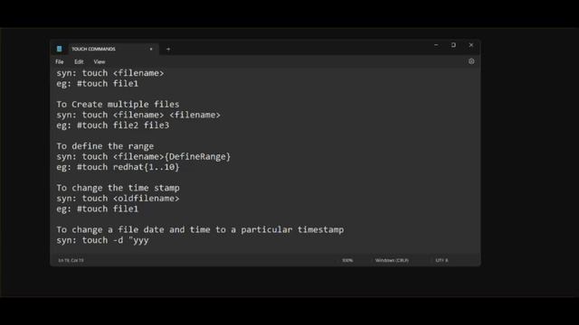 Linux BasicCommands Part3|Creating files using touch Command By SriMadyTechWorld #linuxbasics #linu