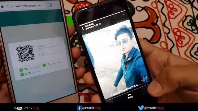 How to download whatsapp status video for iPhone Or Android Hindi Pratikjha