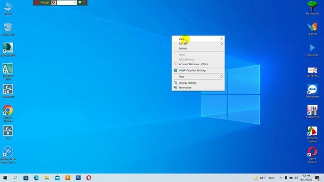 how to change Desktop icon size on windows 10 change Desktop icon size by Engr Momin Ahmed смотреть онлайн