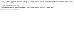 DevOps & SysAdmins: Mount a SFTP remote filesystem that doesn't give shell access