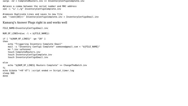 Unix & Linux: Email file only after it contains 20 lines смотреть онлайн