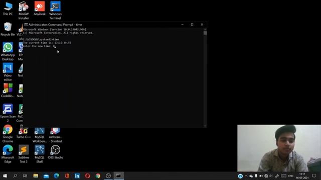 Change/Update DATE and TIME using CMD || 2021 смотреть онлайн