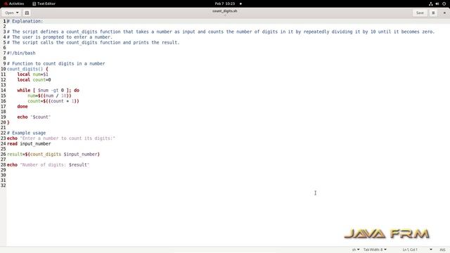 How to count digits of integer number using linux shell script - bash script examples in RHEL 9 смотреть онлайн