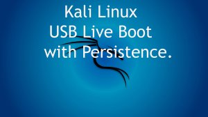 Kali Linux USB Live Boot with Persistence.