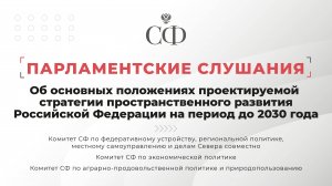 Основные положения проектируемой стратегии пространственного развития Российской Федерации на период