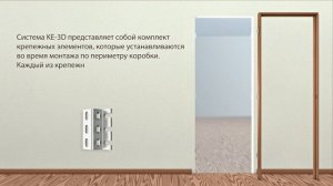 Революционная монтажная система для дверных коробок любого типа REZIDENT KE 3D
