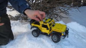 JE TESTE LA JEEP WRANGLER EN LEGO TECHNIC EN PLEIN HIVER PAR -9°C!