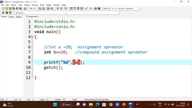 🔥🔥Assignment Operators and Shorthand Operator in C Programming - In🔥Hindi #5