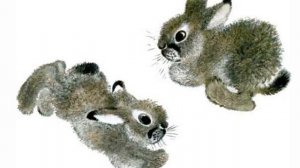 Аппликация зайка беленький