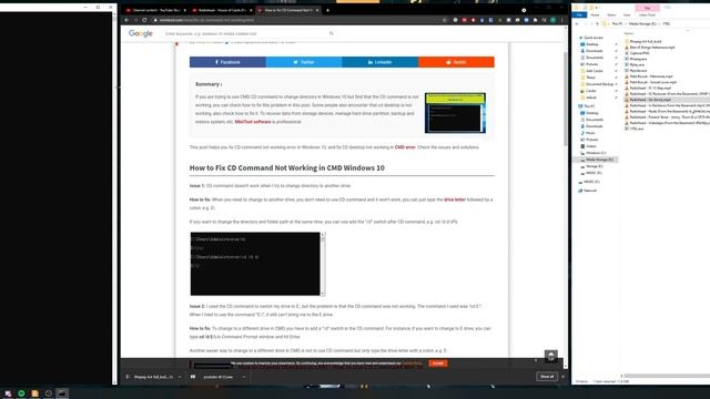How to fix change directory command in Windows 10 Command prompt (2021)