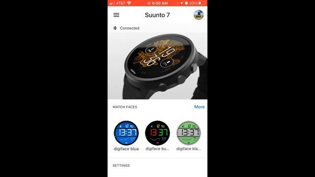 Controlling Cell Phone Notifications  Google Wear OS shown on Suunto 7