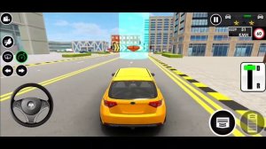 Small Yellow Car Parking Mission 💥 - Car Driving School - Jeep Driving Game #1 - Android GamePlay