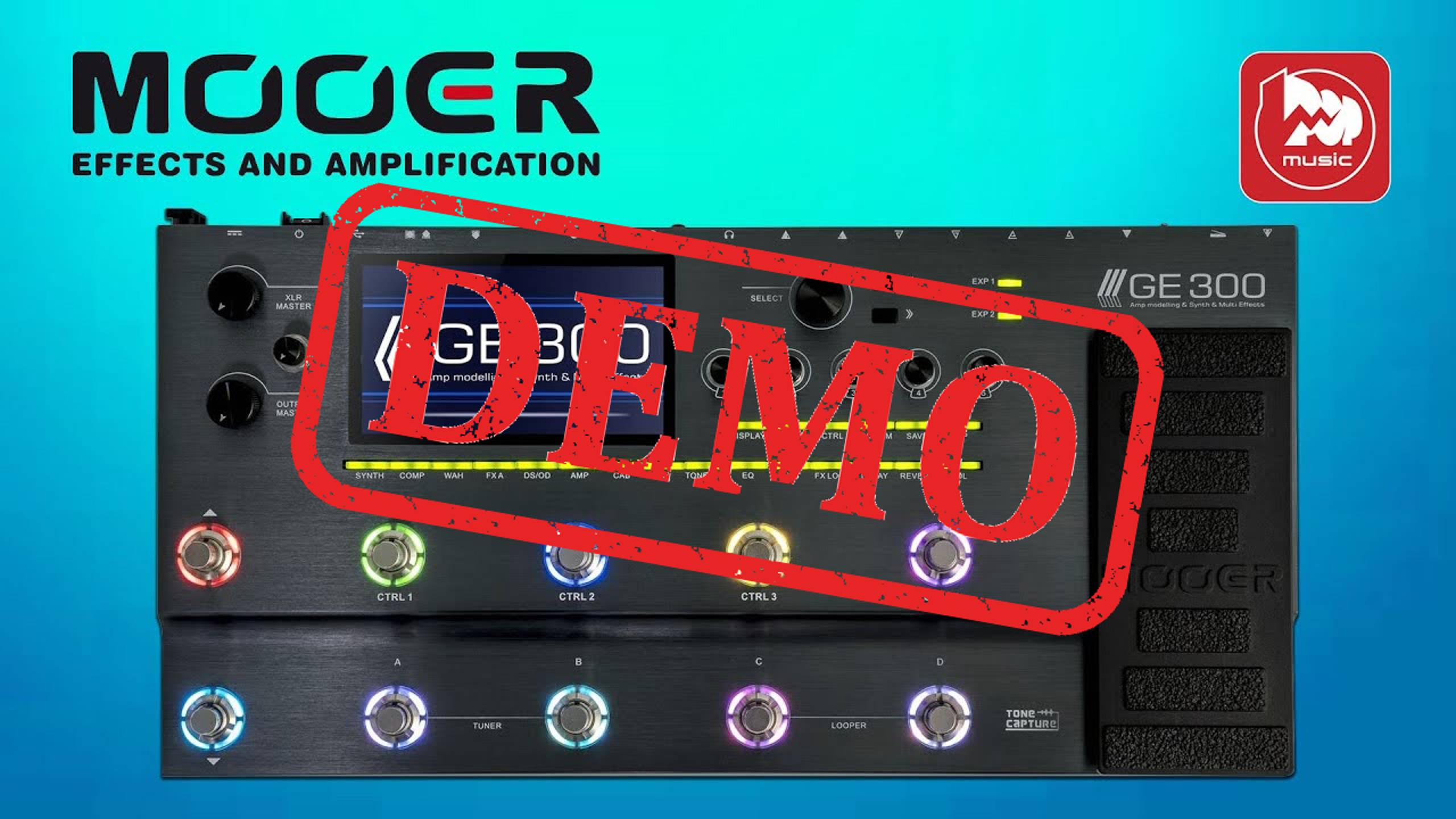 Гитарный процессор MOOER GE300 - демонстрация звучания