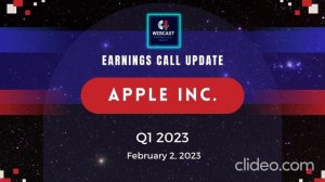 APPLE INC Q1 2023 | Earnings Call Update #earningscall #investor