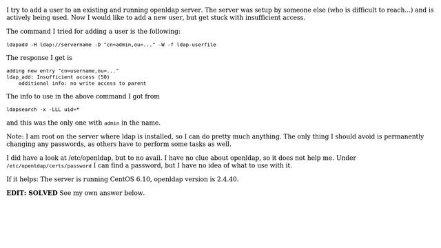 add ldap user to existing openldap server (2 Solutions!!)
