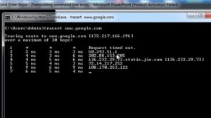 networking commands-tracert