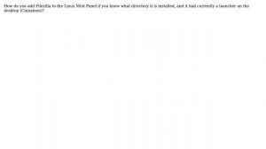 Unix & Linux: How to add Filezilla to the Linux Mint Panel?