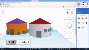 Tinkercad tricks to evenly space windows in a Circular House