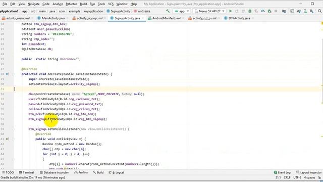 Android Send Sms and OTP verify login смотреть онлайн