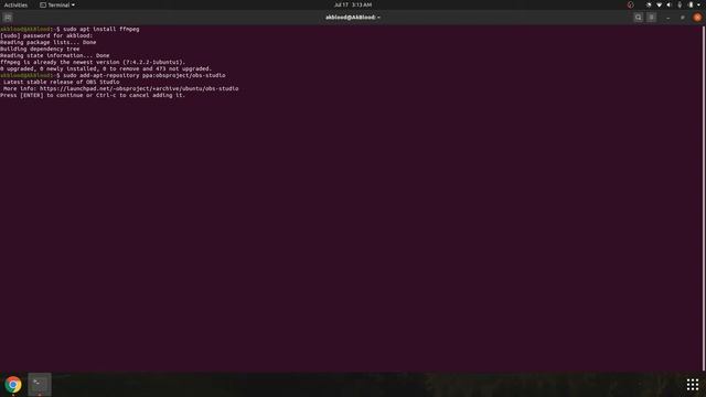 Install OBS Studio in Ubuntu In 3 steps Using Terminal