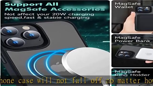 Mgnaooi Magnetic Case for iPhone 12 &iPhone 12 Pro Case [MIL-Grade Drop Tested & Compatible with Ma смотреть онлайн