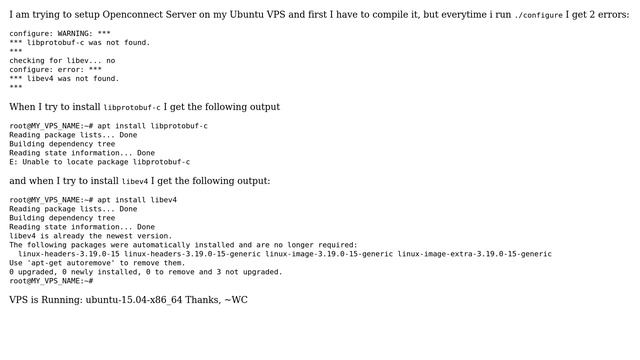 Ubuntu: libprotobuf-c & libev4 not found (2 Solutions!!) смотреть онлайн
