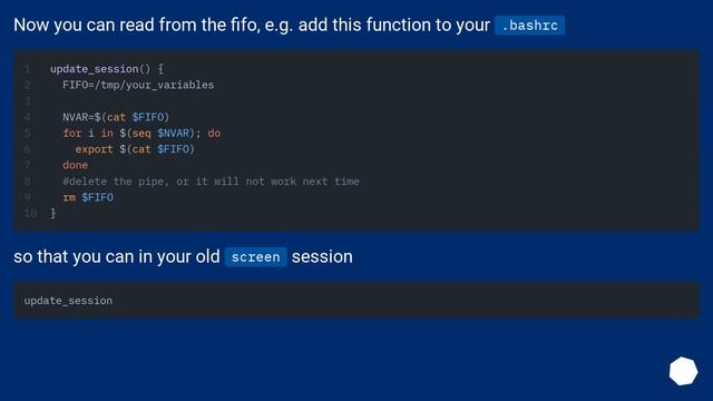 Updating screen session environment variables to reflect new graphical login? смотреть онлайн