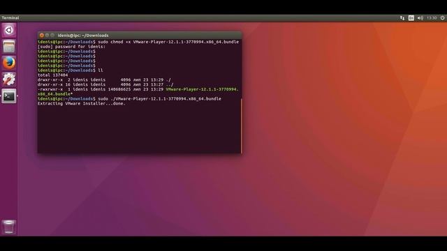 Установка VMware Workstation 12 Player в Ubuntu/Debian смотреть онлайн