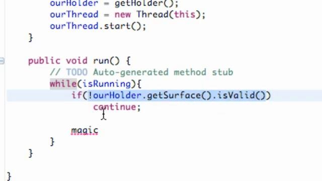 Android Application Development Tutorial   069   Locking and Unlocking a Canvas