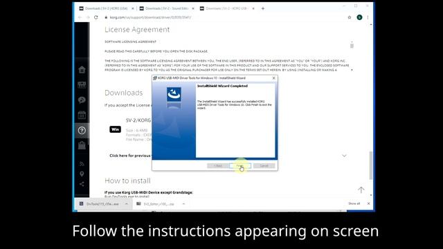 Korg SV2 - SV Editor Software Install смотреть онлайн