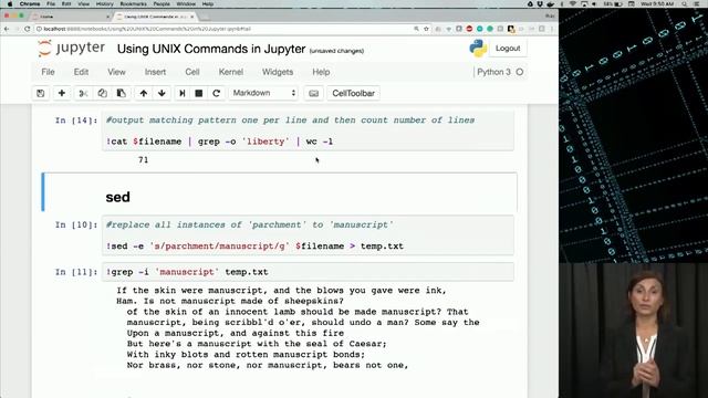 56 Live, Using UNIX in Jupyter смотреть онлайн