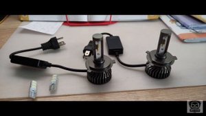 Светодиоды H4 ZTZPIE 4500K с Алиэкспресс в фары стекло для Мазда МПВ-1. Читаем описание!