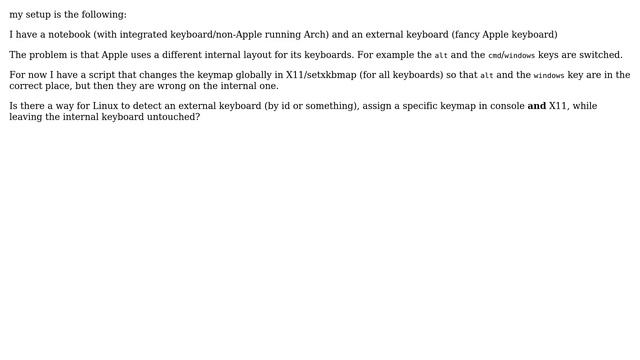 Unix & Linux: Different keyboard layout for each keyboard смотреть онлайн