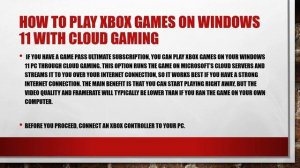 How to play Xbox game on windows 11