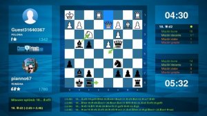 Chess Game Analysis: Guest31640367 - pianno67 : 0-1 (By ChessFriends.com)