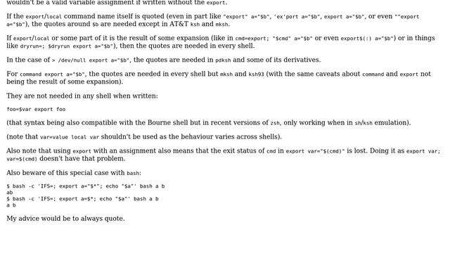 Unix & Linux: Are quotes needed for local variable assignment? (2 Solutions!!)