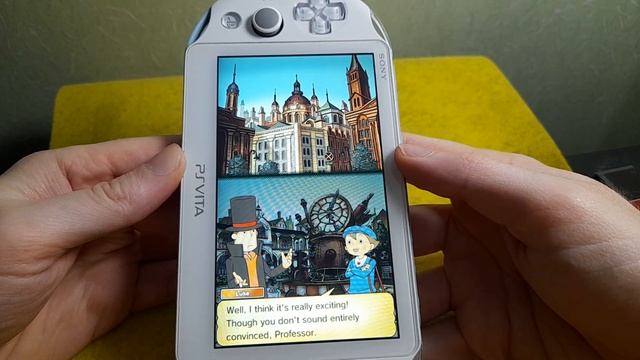 Professor Layton: Lost Future HD port gameplay on Sony PS Vita Slim Playstation Vita 3.65 Henkaku смотреть онлайн