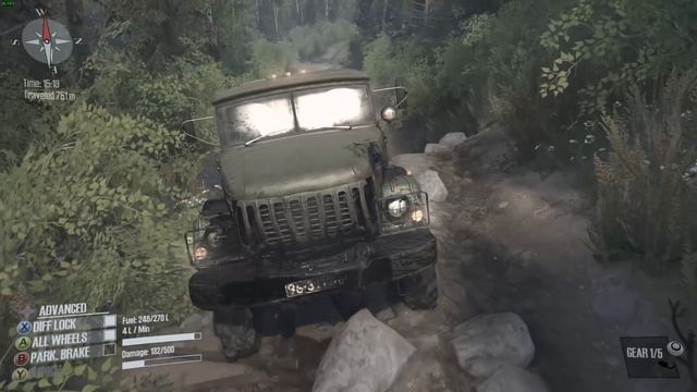 SpinTires: MudRunner | Work New | Map Mod | LANDREVOR | PC Gameplay смотреть онлайн