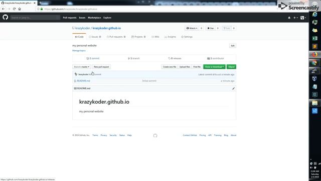 Create a webpage on Github.io - Part 1