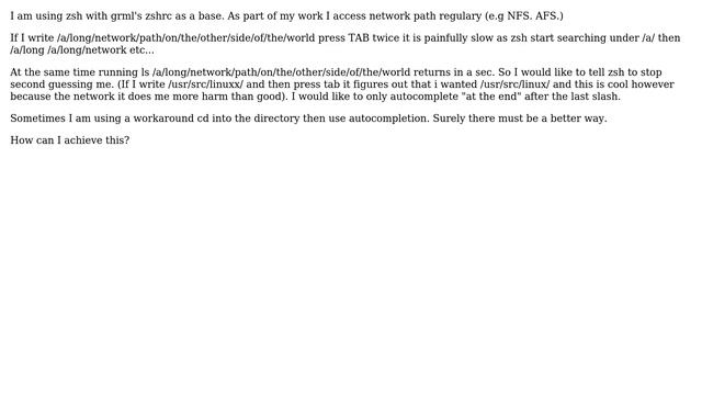Unix & Linux: Stop zsh from completing parent directories смотреть онлайн