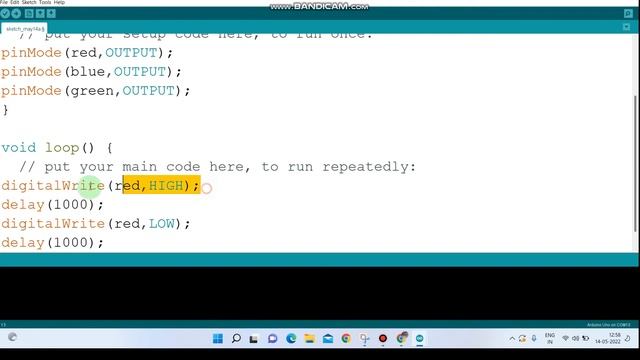 RGB led with Arduino  #arduinocourse #arduinocoding