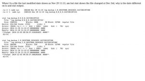 Unix & Linux: Why ls and stat shows different modified dates?