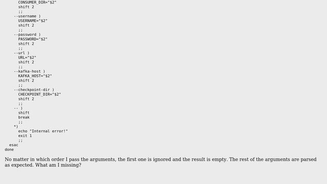 util-linux's getopt ignores first argument смотреть онлайн