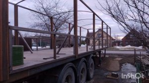 Сварка кузова полуприцепа под зерновоз, ёлочкой.