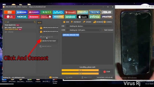 Tecno Spark Go 2021 (KE5) Pattern And Frp Unlock By Unlocktool
