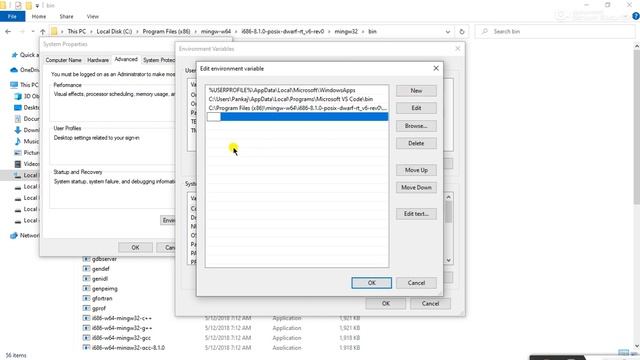 🌍How to download visual studio code ,mingw64 compiler ,setup enviroment variable& write one progra смотреть онлайн