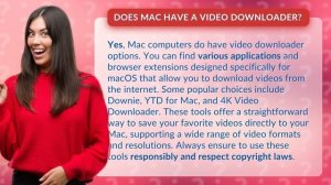 Does Mac have a video downloader?